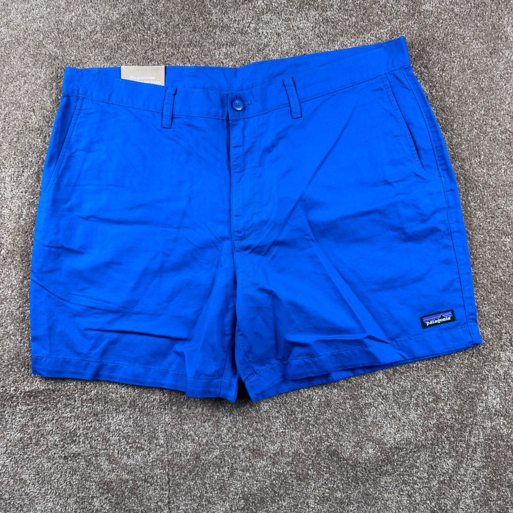Patagonia All-Wear Hemp Shorts Mens 40 Blue Organic‎ Cotton 6 Inch Inseam New
